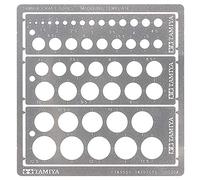 TAMIYA 74150-Stencil, polietilene (3) 1-12,5 mm, modellismo, bricolage, Accessori di Alta qualità, 300074150, 74150-000