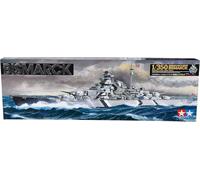 Tamiya 78013 1/350 corazzata tedesca Bismarck modellino in plastica kit barca...