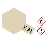 Tamiya 81031 Vernice acrilica Oro titanio lucido Codice colore: X-31 Contenit