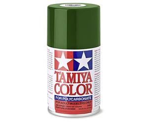TAMIYA 86022 PS-22 Britisch Racing Policarbonato verde 100 ml - Vernice spray per modellismo in plastica, modellismo e accessori per bricolage, colori spray per modellismo TAM86022 Racing Green