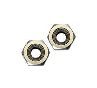 Tamiya DT-03 Aggiornamento Parti Aluminium Front Wheel Hex Adapter with Bearing - 2Pcs Set Silver