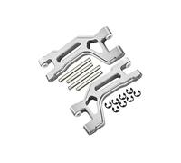 Tamiya DT-03 Aggiornamento Parti Aluminium Rear Adjustable Upper Arm - 1Pr Silver