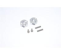 Tamiya DT-03 Aggiornamento Parti Aluminium Rear Wheel Hex Adapter - 2Pcs Set Silver