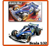 Tamiya Mini 4WD PRO Series No.14 Avante mk.II MS Chassis 1:32 Scala Auto Macchinina da Corsa per Ragazzi 10+