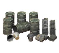 Tamiya Models Oil Drums/Jerry Cans/Buckets