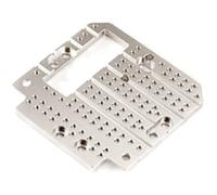 TAMIYA Piastra per leva della frizione in alluminio 1:14, 2/3 assi, argento