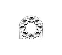 Tamiya 300053666 - TT-01/DF-02 Alluminio Supporto Motore - Nuovo