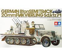 Tamiya - Semipista tedesco 8 tonnellate 20 mm Flakvierling Sd.Kfz 7/1,...