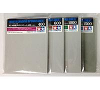 Tamiya Set di 4 fogli di spugna abrasiva (#400, #600, #1000, #1500)
