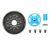 TAMIYA TAM54500 300054500 - Set di Trasmissione ad Alta velocità TT-02, 68 Turn, Colore: Nero