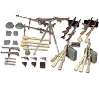 Tamiya TM35111 Dt. Waffen Inf 35111 - Set diorama 1:35 Fanteria tedesca (24), modellismo, kit di plastica, non verniciato