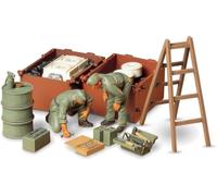 Tamiya TM35180 - Kit di riparazione per serbatoio motore tedesco (-) militare 300035180-1:35 Diorama Repair (2), replica, plastica, artigianato, modellismo, montaggio, non verniciato, multicolore,
