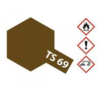 TAMIYA Vernice Spray Per Plastikmodelle TS-69 Linoleum Ponte Braun Opaco 100ml /