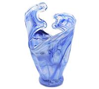 Tammaro Home Vaso in Vetro di Murano Blu Modello Onde