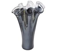 Tammaro Home Vaso in Vetro di Murano Fazzoletto Nero