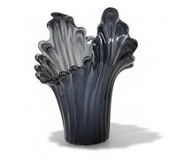 Tammaro Home Vaso in Vetro di Murano Nero Modello Incontro