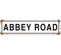 TammieLove Abbey Road - Targa in metallo vintage per garage, decorazione per la casa, 40 x 10 cm, TinSign4X16a17318
