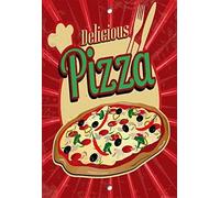 TammieLove, Cartello di Avvertimento per Pizza, per Interni ed Esterni, 20,3 x 30,5 cm