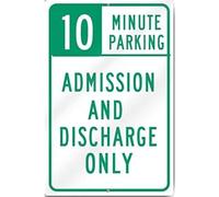 TammieLove Cartello di parcheggio in metallo pesante con scritta in lingua inglese "10 Minute Parcheggio", 20,3 x 30,5 cm, TinSignEUa32246