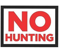 TammieLove Cartello "No Hunting Private Property Posted Hunter Keep Out" Cartello di avvertimento in latta 20,3 x 30,5 cm, TinSignEUa32987