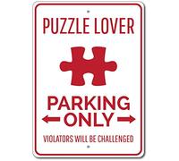 TammieLove Cartello puzzle amante puzzle regalo parcheggio cartello puzzle cartello in latta 20,3 x 30,5 cm, Tinsigneua11684