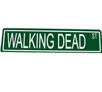 TammieLove Cartello stradale in metallo personalizzato Walking Dead ST Man Cave Street, 10,2 x 40,6 cm