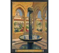 TammieLove MONREALE Palermo Travel Metal Tin Sign Poster Targa da parete Retro Metallo Targa in latta 20,3 x 30,5 cm, Tinsigneua33377