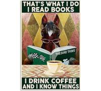 TammieLove Poster decorativo da parete con scritta in lingua inglese "I Read Books and I Know Things", 20,3 x 30,5 cm