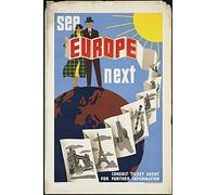 TammieLove Targa da parete in metallo con scritta "See Europe Next Travel", 20,3 x 30,5 cm, Tinsigneua12090