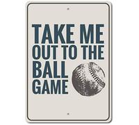 TammieLove Targa in latta con frase "Take Me Out to The Ball", 20,3 x 30,5 cm, Tinsigneua11804