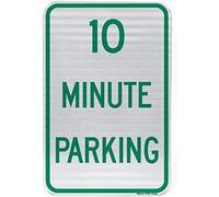 TammieLove Targa in metallo con scritta "10 Minute Parking Rust Free Sign by Highway Traffic Supply 20,3 x 30,5 cm