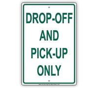 TammieLove Targa in metallo con scritta "New Drop-Off and Pick Up Only", 20,3 x 30,5 cm