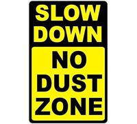 TammieLove TinSignEUa32380 - Targa in metallo con scritta "Slow Down No Dust Zone Help Keep Dust Level Low On Dirt Roads", 20,3 x 30,5 cm