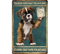 TammieLove TinSignTammieLoveA4508 - Targa in metallo con scritta in lingua inglese "Family Elderly You Never Know What You Have Until It's Gone Toilet Paper For Instance", stile retrò, vintage, in