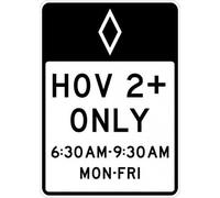 TammieLove Tinsigntammielovea8364 - Cartello stradale in metallo con scritta "Hov Lane Operation Sign Regulatory Traffic Signs Retro Vintage Tin Sign Metal Sign Metal Sign Poster Wall Art Decor 20,3 x