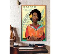 TammieLove We The Future Poster Poesia Inaugurazione 2021 Poster ispiratore Poster in metallo latta 20,3 x 30,5 cm