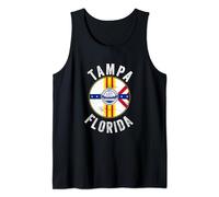 Tampa Souvenir Flag Vacation Travel Florida State Uomini Donne Canotta