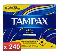 TAMPAX 240 PEZZI - BLUE BOX REGULAR PZ.20 IN 12 CONFEZIONI 0000000074754