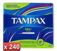 TAMPAX 240 PEZZI - BLUE BOX SUPER PZ.20 IN 12 CONFEZIONI cura casa e persona