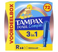 Tampax Compak Pearl Regolare 72 tamponi con applicatore flusso leggero a medio