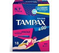Tampax & Go Mini, 18 Assorbenti Interni con Applicatore in Plastica