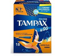 Tampax – Assorbenti interni Super Plus con applicatore plastica, presa antiscivolo – 18 pezzi