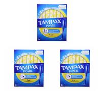 Tampax Pearl Regular Tampone 24-pezzi, 100 g (Confezione da 3)