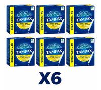 TAMPAX Regular Assorbenti Interni 40 Tamponi Giga Pack - Confezioni X1 X3 X6