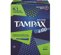 Tampax Tampax & Go Super assorbenti interni con applicatore, 18pz