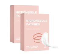 Tampe di micro occhiali, sotto gli occhi maschera ialuronica acida oculare, fronte della fronte e delle rughe della linea del sorriso, per occhi gonfi e cerchi scuri, 4 paia/scatola (2box)