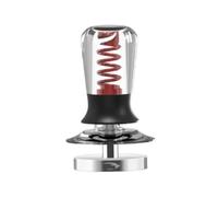 Tamper Caffè Calibrato A Molla Per Macchina Espresso V2 V3 | Base da 51/53,3/58,5 mm, lavoro di pressatura della polvere di caffè(Transparent 51mm)