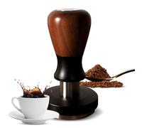 Tamper caffè manomissione dell'espresso 58,35 mm Pressione costante Strumento di distribuzione dell'impatto a profondità auto -regolabile a doppia molla con 304 manico in legno