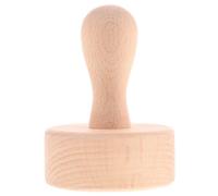 Tamper per Crostata in Legno con Manico, per Dolci | Pressa per Pasticceria Versatile, per Torte e Ricette da Forno, Facile Pulizia