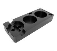 Tamperstation per espresso con presa rimovibile per manici da 51/54/58 mm, cuscinetti antiscivolo per un uso stabile, organizer con slot per panni e manomissioni (The Black Peek)
